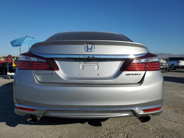 1HGCR2F5XGA180059 - 2016 HONDA ACCORD SPORT فضي صورة 6