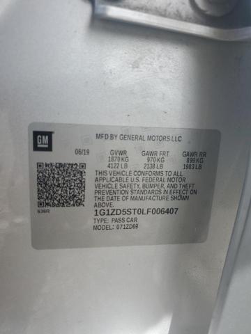 1G1ZD5ST0LF006407 - 2020 CHEVROLET MALIBU LT Boz foto 13