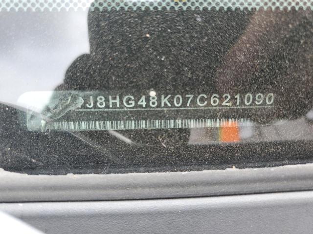 1J8HG48K07C621090 - 2007 JEEP COMMANDER 银色 照片 12