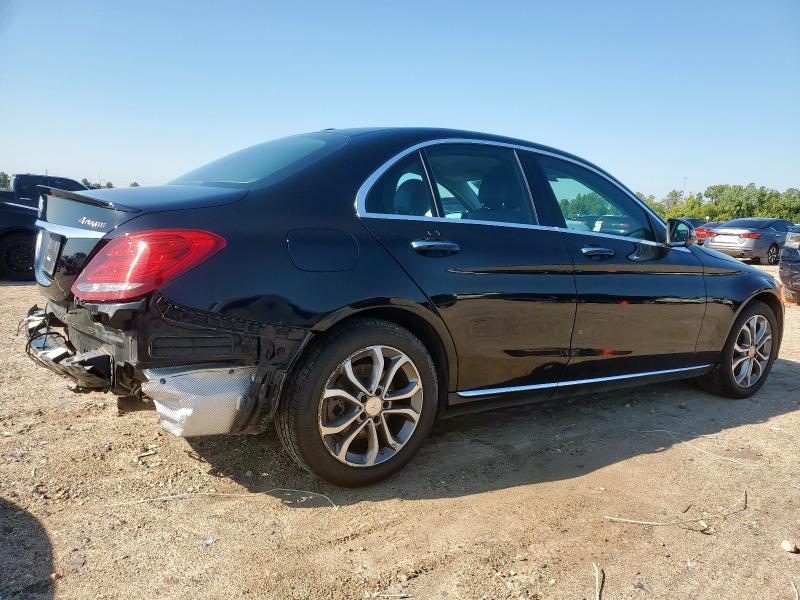 55SWF4KB8GU110917 - 2016 MERCEDES-BENZ C 300 4MATIC BLACK photo 3