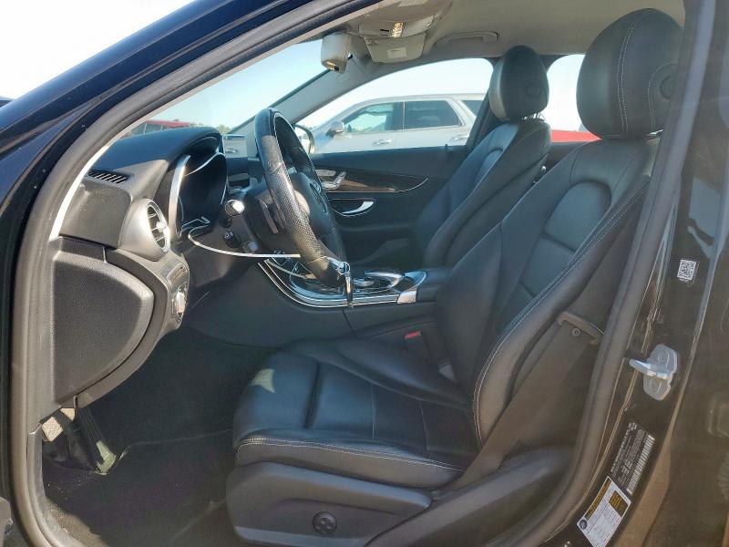 55SWF4KB8GU110917 - 2016 MERCEDES-BENZ C 300 4MATIC BLACK photo 7