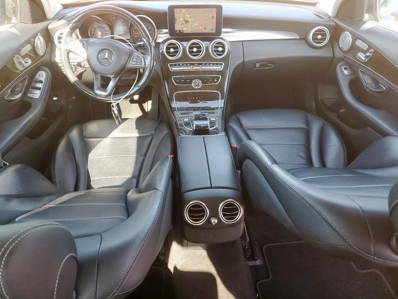 55SWF4KB8GU110917 - 2016 MERCEDES-BENZ C 300 4MATIC BLACK photo 8