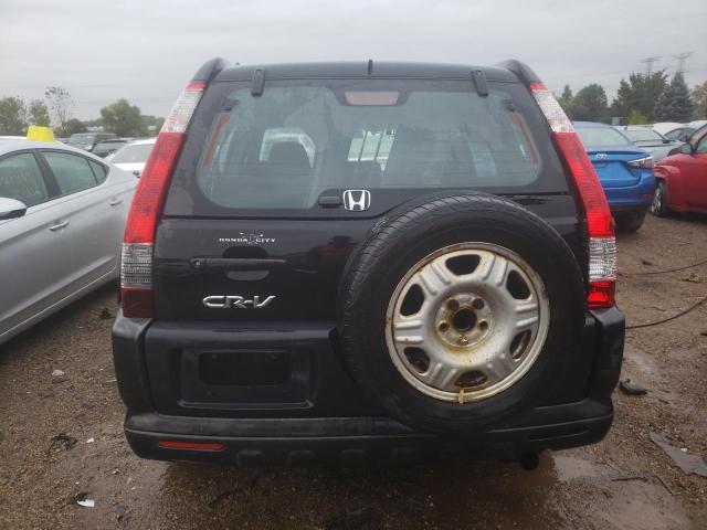 JHLRD68595C012087 - 2005 HONDA CR-V LX BLACK photo 6