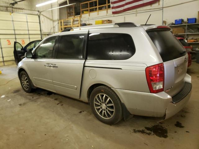 KNDMH4C77C6487743 - 2012 KIA SEDONA EX SILVER photo 2