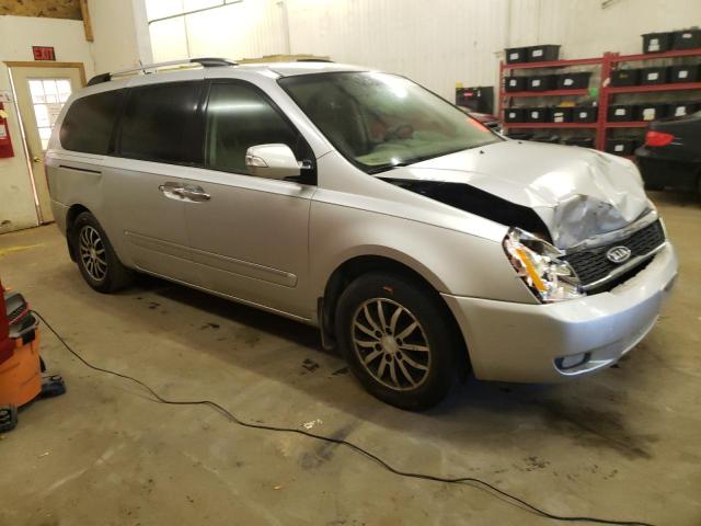 KNDMH4C77C6487743 - 2012 KIA SEDONA EX SILVER photo 4