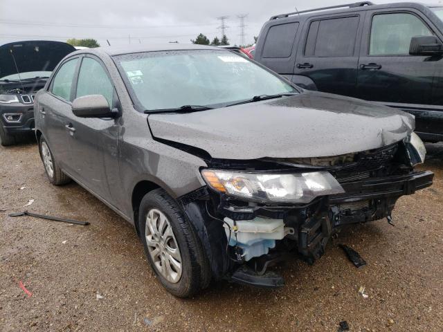 KNAFU4A27C5576940 - 2012 KIA FORTE EX GRAY photo 4