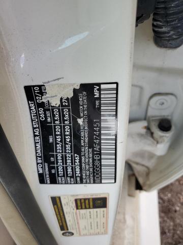 WDCGG8HB1AF474451 - 2010 MERCEDES-BENZ GLK 350 4MATIC WHITE photo 13