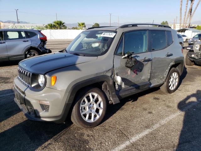 ZACNJDAB6MPN09730 - 2021 JEEP RENEGADE SPORT GRAY photo 1