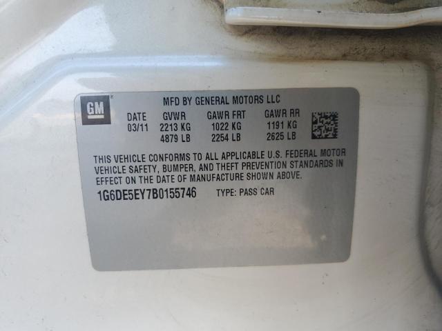 1G6DE5EY7B0155746 - 2011 CADILLAC CTS LUXURY COLLECTION 白色 照片 13