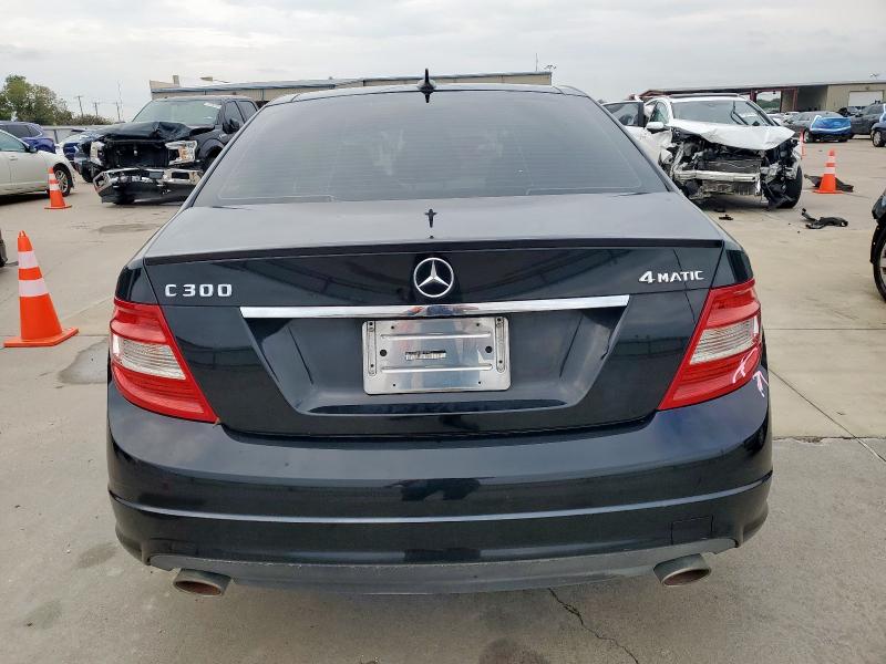 WDDGF8BB3BR139022 - 2011 MERCEDES-BENZ C 300 4MATIC BLACK photo 6