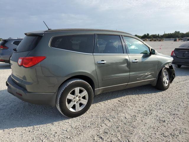 1GNKRGED3BJ162535 - 2011 CHEVROLET TRAVERSE LT GREEN photo 3