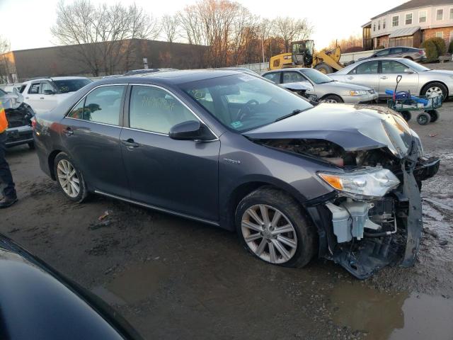 4T1BD1FK8EU138280 - 2014 TOYOTA CAMRY HYBRID GRAY photo 4