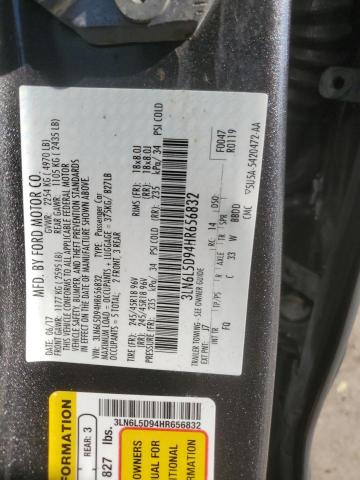 3LN6L5D94HR656832 - 2017 LINCOLN MKZ SELECT GRAY photo 12