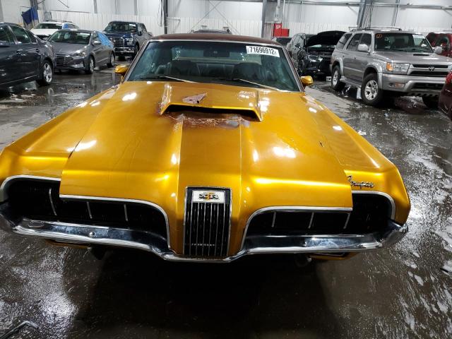 OF93H531452 - 1970 MERCURY COUGAR XR7 GOLD photo 5