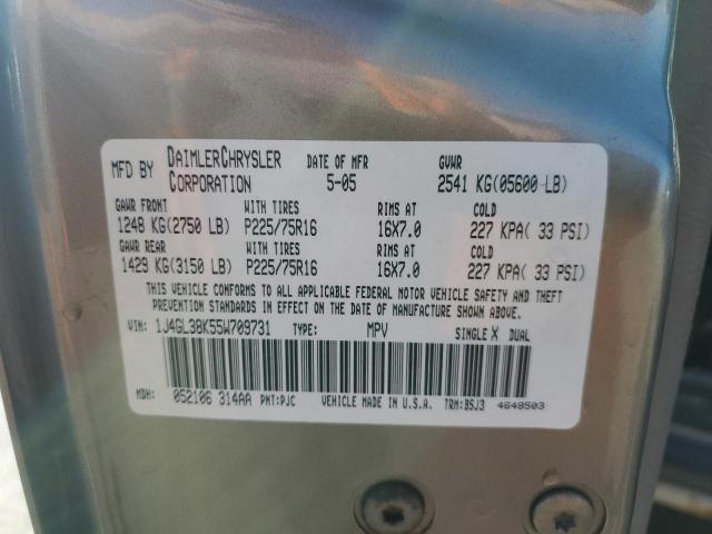 1J4GL38K55W709731 - 2005 JEEP LIBERTY RENEGADE 棕色 照片 13