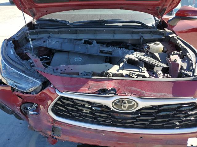 5TDGZRBH5MS067515 - 2021 TOYOTA HIGHLANDER XLE წითელი ფოტო 12