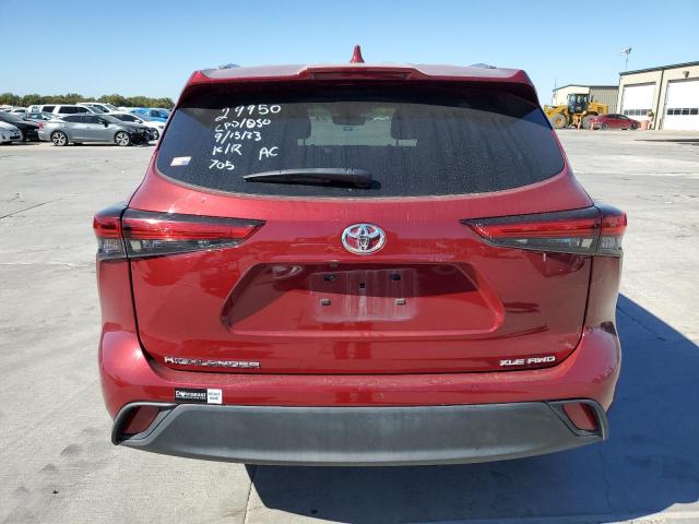 5TDGZRBH5MS067515 - 2021 TOYOTA HIGHLANDER XLE წითელი ფოტო 6