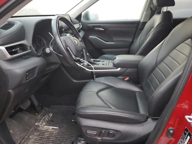 5TDGZRBH5MS067515 - 2021 TOYOTA HIGHLANDER XLE წითელი ფოტო 7