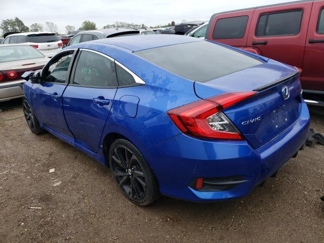 19XFC2F88KE010053 - 2019 HONDA CIVIC SPORT 蓝色 照片 2