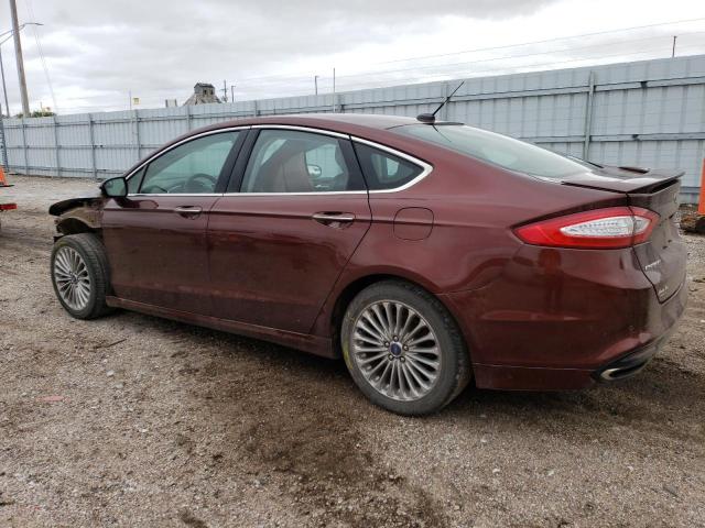 3FA6P0K90FR230797 - 2015 FORD FUSION TITANIUM BURGUNDY photo 2