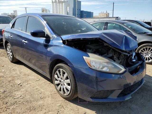 3N1AB7AP9JY242444 - 2018 NISSAN SENTRA S BLUE photo 4