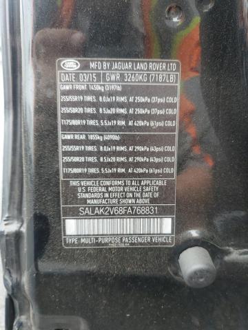 SALAK2V68FA768831 - 2015 LAND ROVER LR4 HSE LUXURY BLACK photo 13