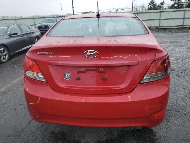 KMHCT4AE6DU287943 - 2013 HYUNDAI ACCENT GLS 红色 照片 6