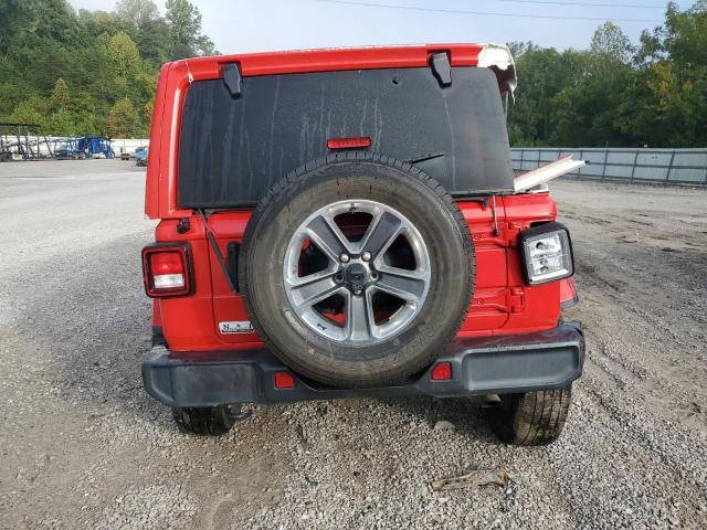 1C4HJXEN0MW689294 - 2021 JEEP WRANGLER U SAHARA 红色 照片 6