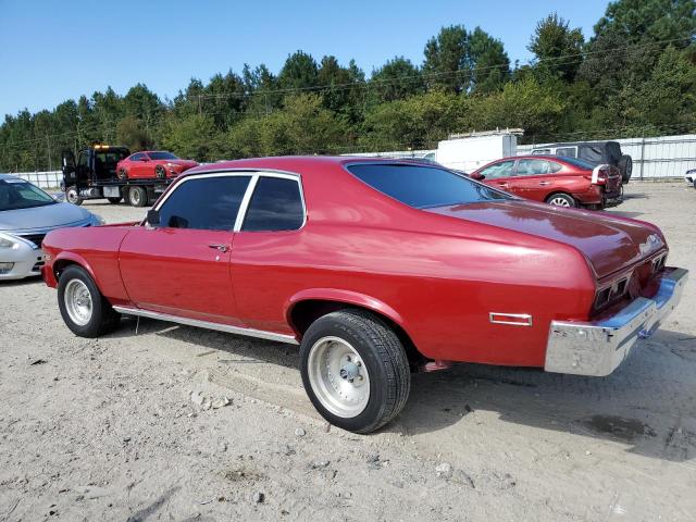 1Y27H3W280847 - 1973 CHEVROLET NOVA BURGUNDY photo 2