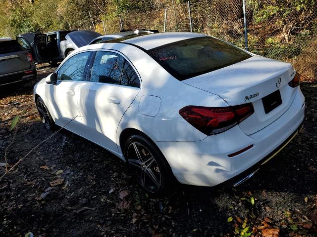 W1K3G4FB8MJ314249 - 2021 MERCEDES-BENZ A 220 4MATIC WHITE photo 2