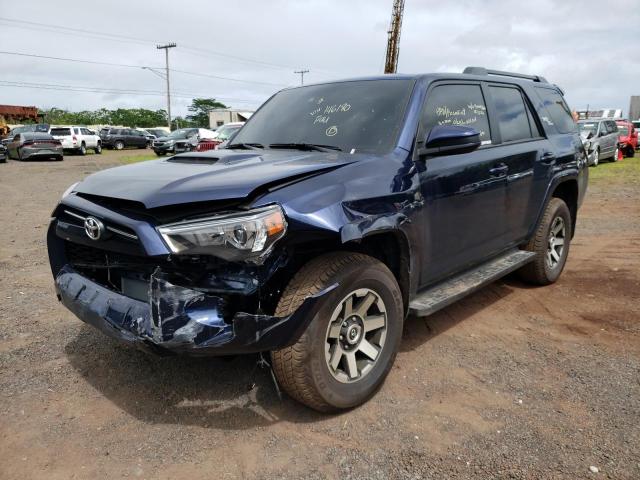 JTEPU5JRXP6146180 - 2023 TOYOTA 4RUNNER SE BLUE photo 1