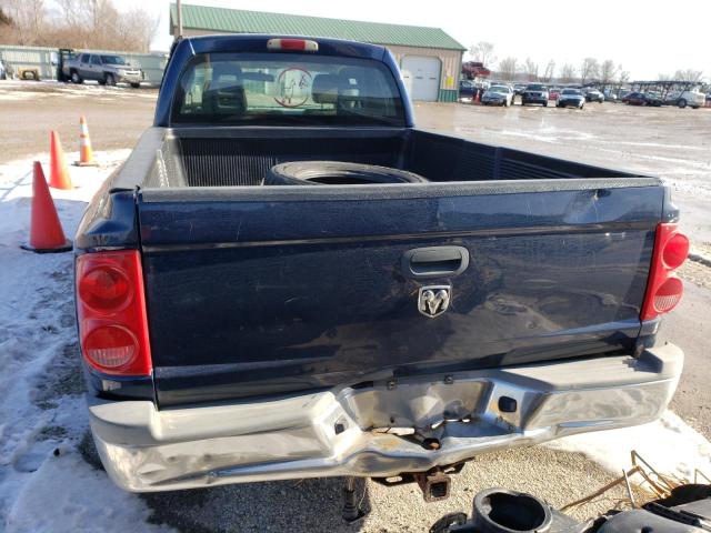 1D7HW42N55S220964 - 2005 DODGE DAKOTA SLT BLUE photo 6