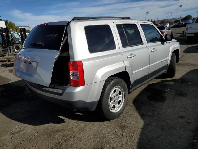 1C4NJPBA6ED573986 - 2014 JEEP PATRIOT SPORT SILVER photo 3