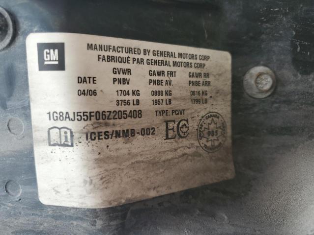 1G8AJ55F06Z205408 - 2006 SATURN ION LEVEL 2 Կարմիր լուսանկար 12
