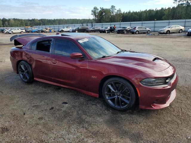 2C3CDXGJXKH678296 - 2019 DODGE CHARGER SCAT PACK BURGUNDY photo 4