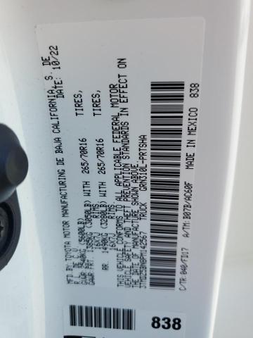 3TMDZ5BN8PM142567 - 2023 TOYOTA TACOMA DOUBLE CAB Beyaz fotoğraf 12