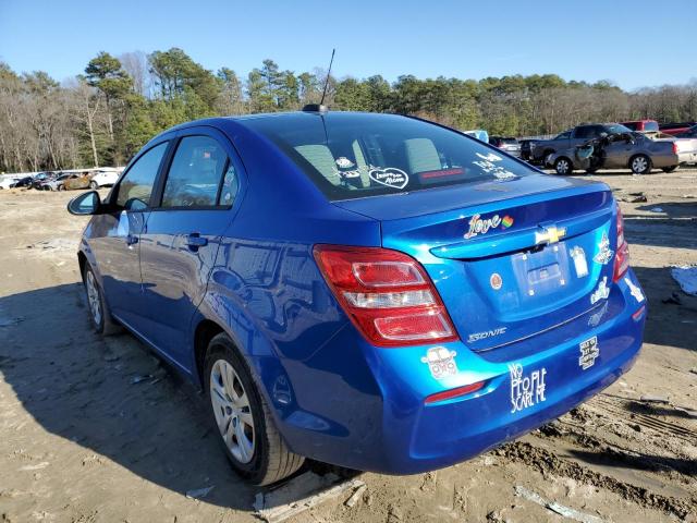 1G1JB5SG1J4117143 - 2018 CHEVROLET SONIC LS BLUE photo 2