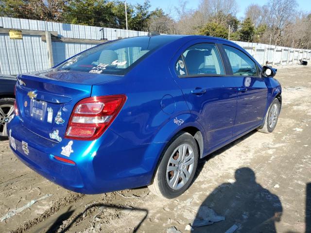 1G1JB5SG1J4117143 - 2018 CHEVROLET SONIC LS BLUE photo 3