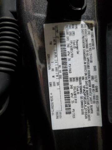 1FADP3E2XJL215528 - 2018 FORD FOCUS S ნაცრისფერი ფოტო 12