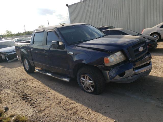 1FTRW12W58KF05416 - 2008 FORD F150 SUPERCREW BLUE photo 4