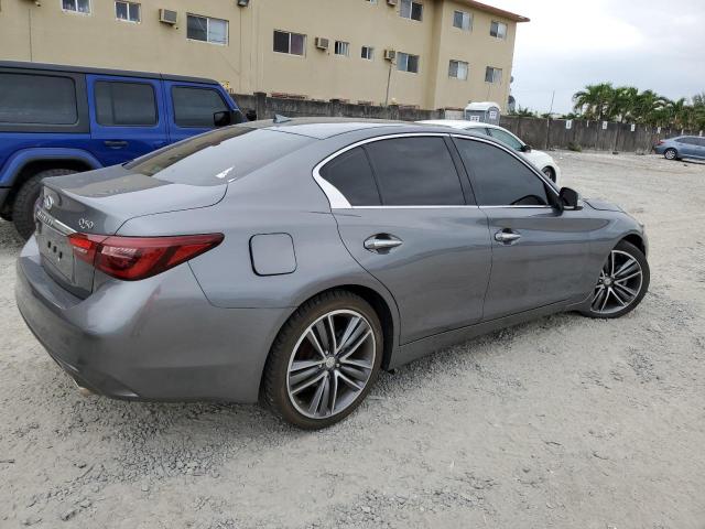 JN1EV7AR7JM440114 - 2018 INFINITI Q50 LUXE GRAY photo 3