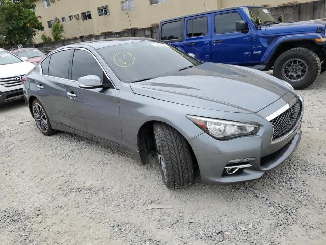 JN1EV7AR7JM440114 - 2018 INFINITI Q50 LUXE GRAY photo 4