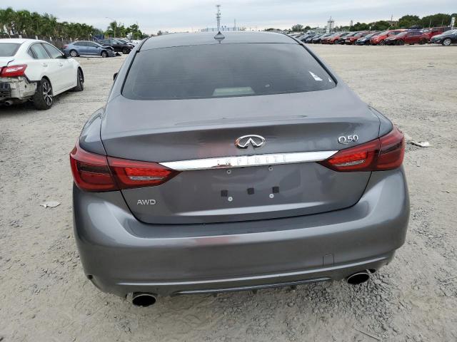 JN1EV7AR7JM440114 - 2018 INFINITI Q50 LUXE GRAY photo 6