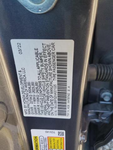 19UUB6F52NA001025 - 2022 ACURA TLX TECH A Մոխրագույն լուսանկար 12
