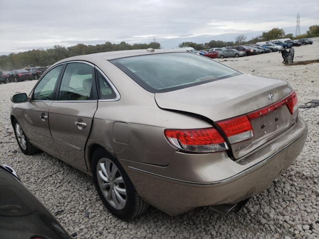 KMHFC46F27A218753 - 2007 HYUNDAI AZERA SE TAN photo 2