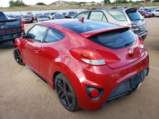 KMHTC6AEXDU113109 - 2013 HYUNDAI VELOSTER TURBO RED photo 2