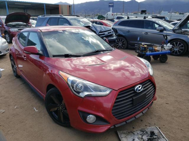 KMHTC6AEXDU113109 - 2013 HYUNDAI VELOSTER TURBO RED photo 4