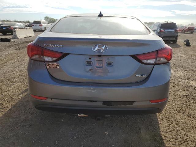 KMHDH4AE5GU571851 - 2016 HYUNDAI ELANTRA SE GRAY photo 6