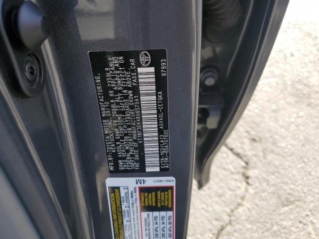 4T1BF3EK4BU657541 - 2011 TOYOTA CAMRY BASE GRAY photo 12