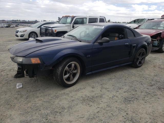 1FAFP42X22F225503 - 2002 FORD MUSTANG GT BLUE photo 1